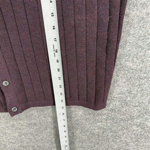 Brandini Vest Women L Large Brown Knit Wool Button Up V-Neck Sleeveless Casual - Picture 6 of 7